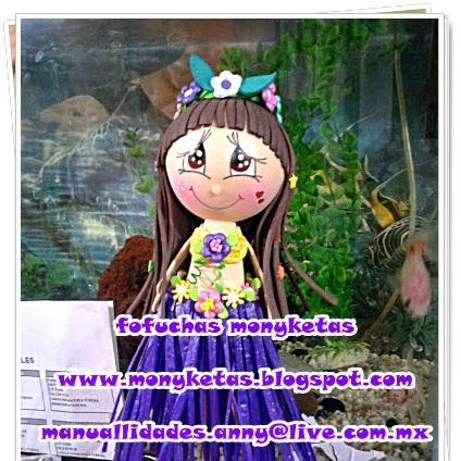 Nos dedicamos a  elaboracion de  muñecas en fomy, diseños reales y hechos a la necesidad de cada cliente, tambien contamos con recuerdos, dulceros y mas.