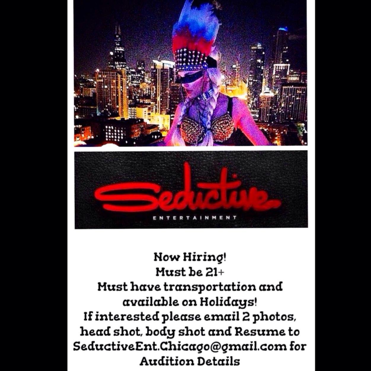 Chicagos Most Elite Entertainment Company located in Downtown Chicago! For business inquires please contact us at SeductiveEnt.Chicago@gmail.com or 312-434-3085