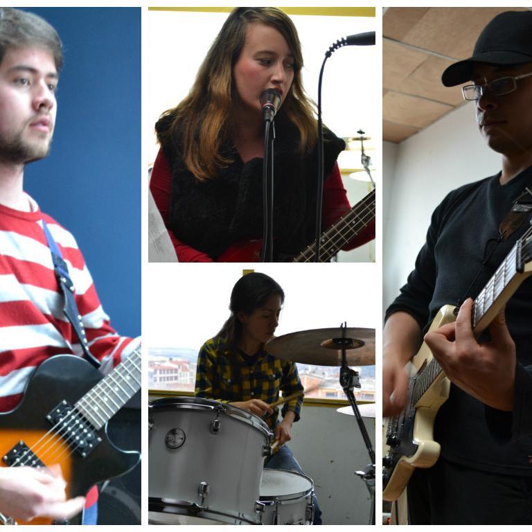 Banda de rock. Laura Garcia (voz y bajo), Sergio Mora (guitarra lider), Samuel Sanchez (voz y guitarra ritmica). 312 4486595