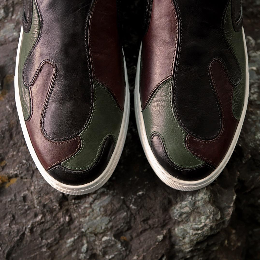 Luxury footwear designed by a New Yorker in Tokyo, and handcrafted in Italy  to endure wear and trends.