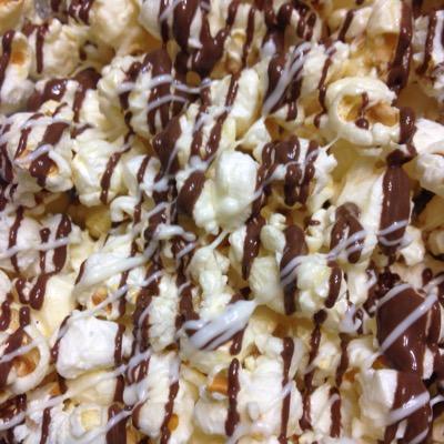 We pop small batches of gourmet kettlecorn  with flavors ranging from sweet to savory