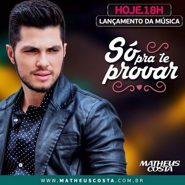 (10/03) a partir das 18H o cantor @McostaOficial Lança seu mais novo CD Paga Pra Ver fiquem ligados!! #LancamentoCDPagaPraVerMatheusCosta
