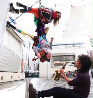 PaperDolls: A collaborative aerial performance group based in Dublin.