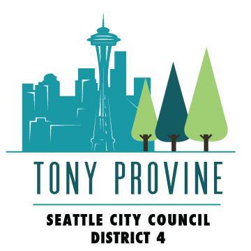 Tony Provine; Proven neighborhood leader & candidate for Seattle City Council, District 4. Vote for Public Safety, Better Representation & Smart Transportation!
