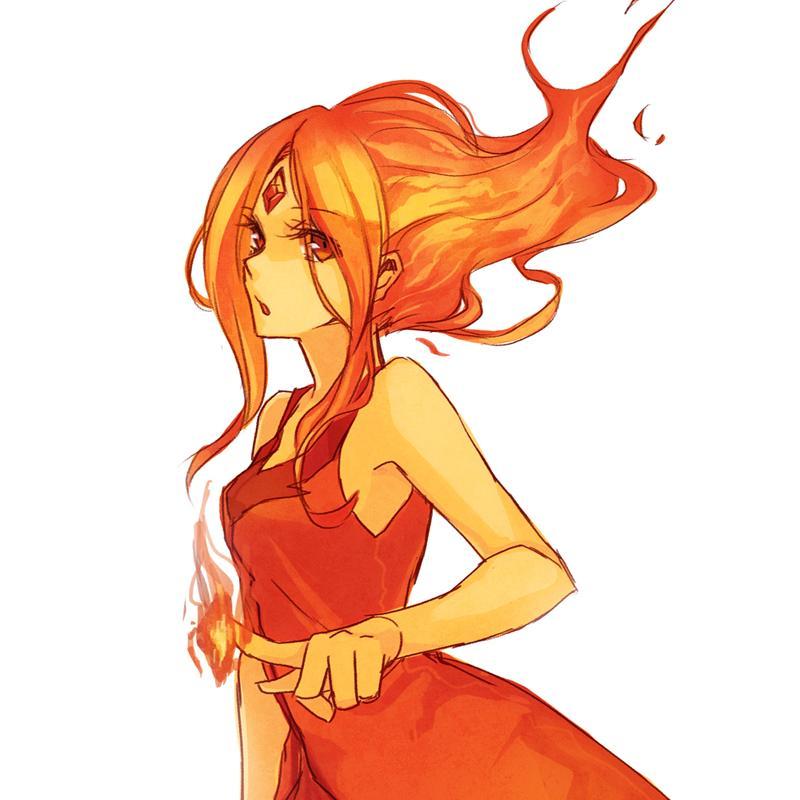 IGotTheFlames's profile picture. Born into the flame kingdom. I met my lovely boyfriend Finn. He's an adventurer. The Ice King can't freeze me. I'll melt the old man. ||Rp|Adventure Time||