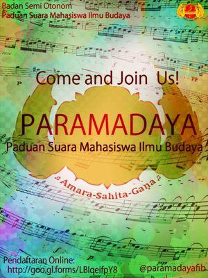 Paduan suara Mahasiswa Budaya FIB UGM #PARAMADAYA #BudayaChoir