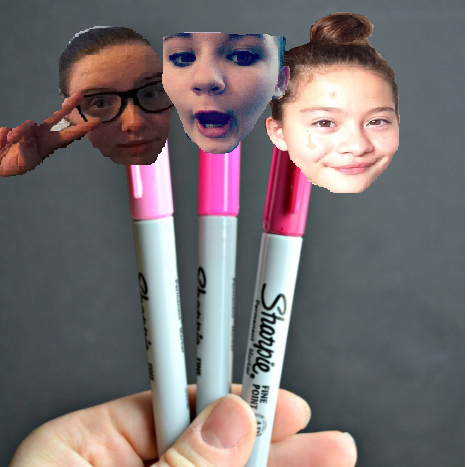 Three overly optimistic kids that just want to make you smile :)#sharpiehugproject