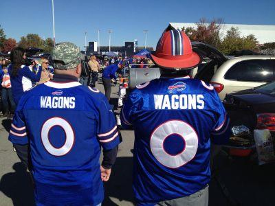 The Wagon Brothers can be found at every Buffalo Bills home game in the Rockpile. NOBODY Circles the Wagons Like the Buffalo Bills! #Bills #BillsMafia