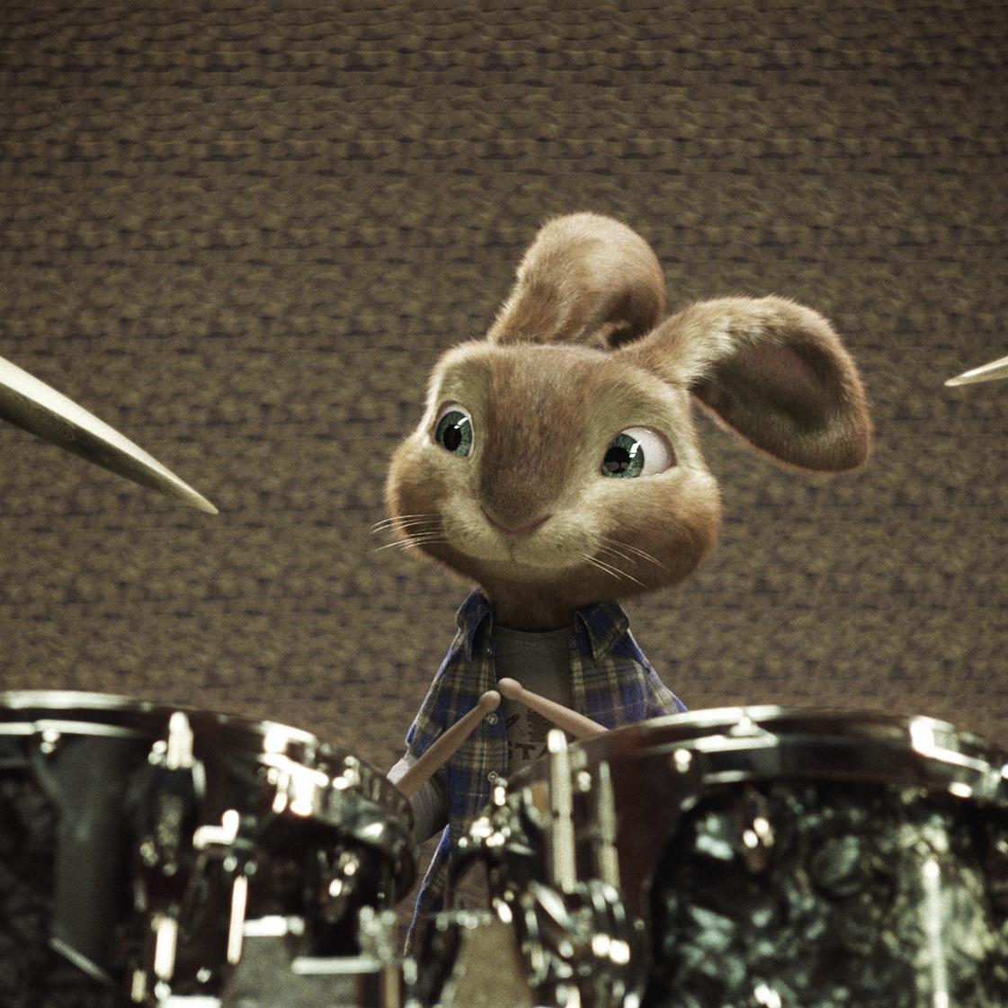 Part drummer bunny, part easter bunny, all around fun #EBHop #RP