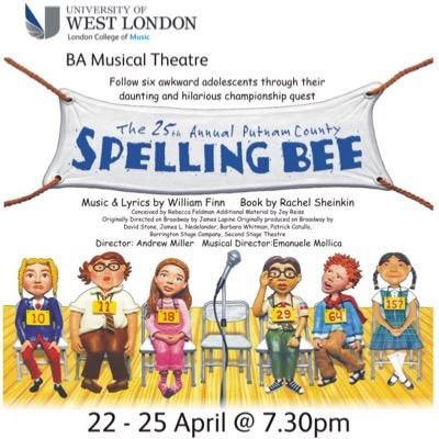 LCMSpellingBee's profile picture. LCM proudly presents 'Spelling Bee', a musical comedy written by William Finn & Rachel Sheinkin. Showing at the Watermans in Brentford from the 22nd-25th April!