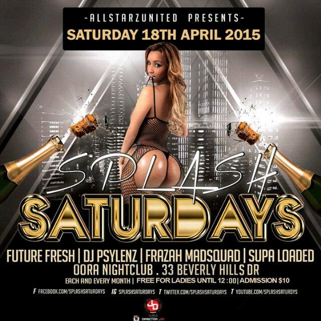 SPLASH FRIDAY WE GIVE TO YOU THE MOST AMAZING EXPERIENCE  IN TORONTO, COME LIVE THE LIFESTYLE OF A CELEBRITY INSIDE AVG LOUNGE/NIGHT CLUB #SPLASH!