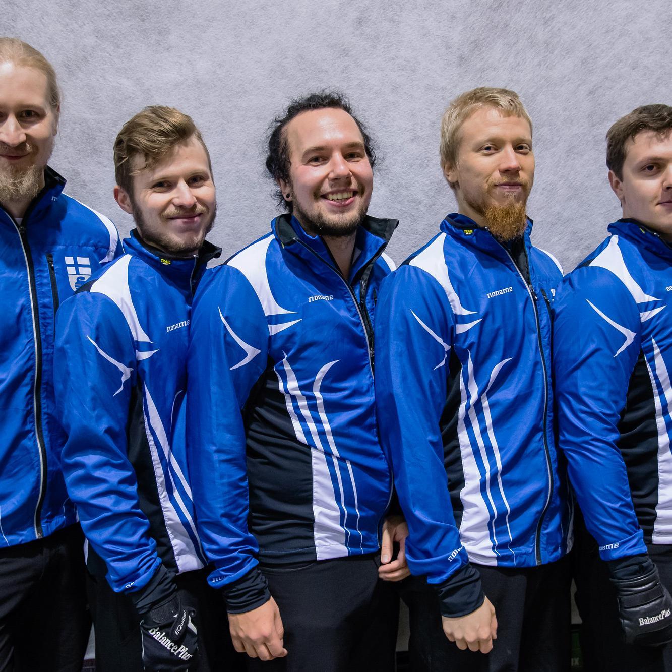 Team Finland. Aku Kauste, Kasper Hakunti, Pauli Jäämies, Janne Pitko. #RoadTo2018 #TeamKisakallio #HardlineNation @OlympicTeamFI