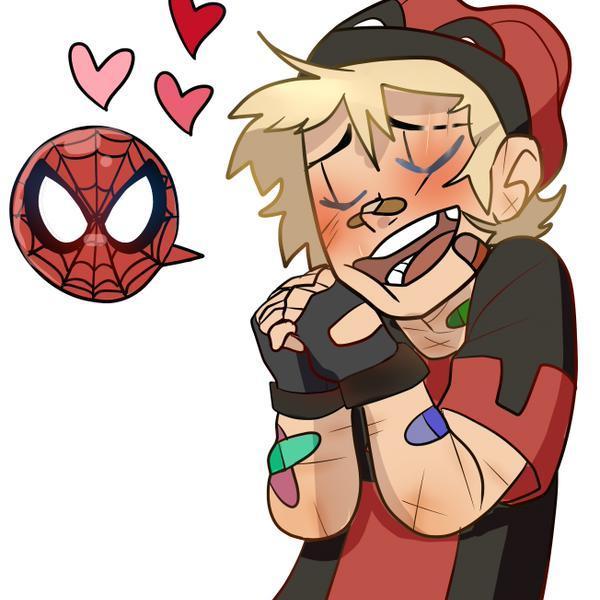 Down with homework, up with chimichangas. ((#MarvelRP Kid!Deadpool))