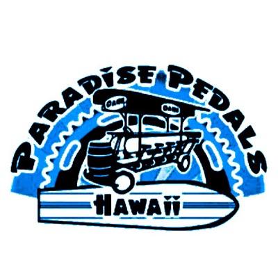 Paradise Pedals Hawaii is a 15 passenger party bike that is powered by the pedalers.......that's YOU! Bar Tours & Scenic Tours!