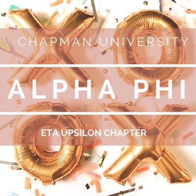 ChapmanAPhi's profile picture. Eta Upsilon Chapter of Alpha Phi ••Chapman University