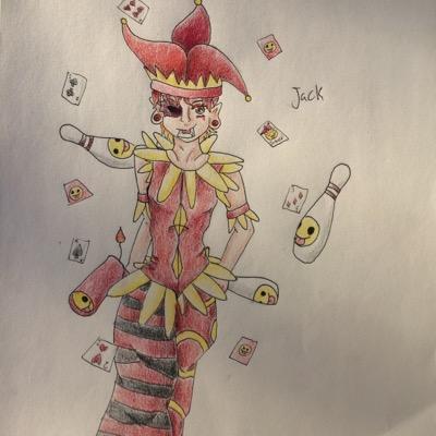 I am Jack! The jester of RED. Don't piss me off. Or I'll bash in your head~