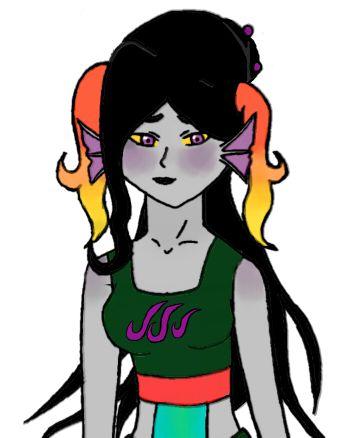 Your name is Timera Senkre and you are an amethyst blood. You enjoy the sun and being treated as a Mid-blood. You'd rather flow with life instead of plan. ♥- ♦-