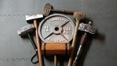 Home gym for Strongman training and Powerlifting