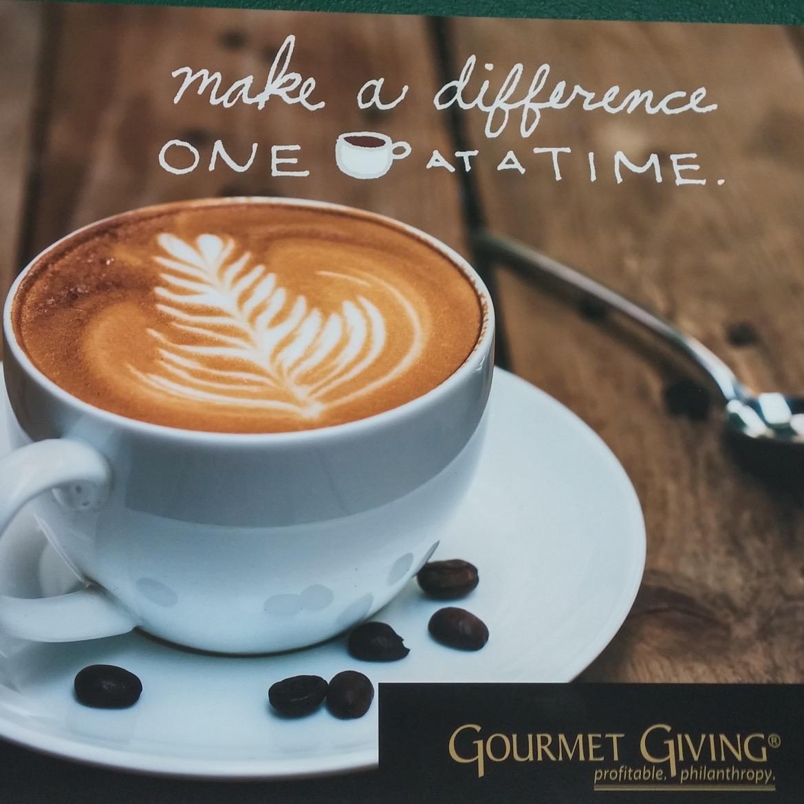 A portion of sales on every cup sold generates free money for the charity or non-profit. No cost involved in hosting a Gourmet Giving Robotic Barista.