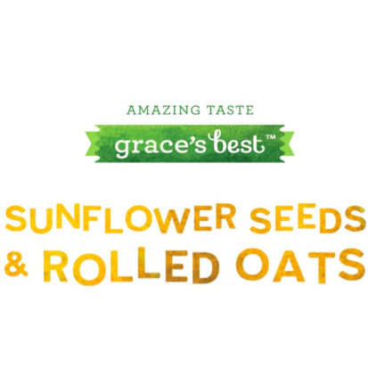 All-Natural, wholesome, and delicous. Made with rolled oats, brown sugar, butter, eggs, and sunflower seeds. No preservatives or trans fats. #gracesbestcookies