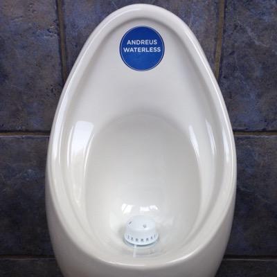 Introducing the Andreus Waterless Urinal, complete with unique HighFlow Trap system.