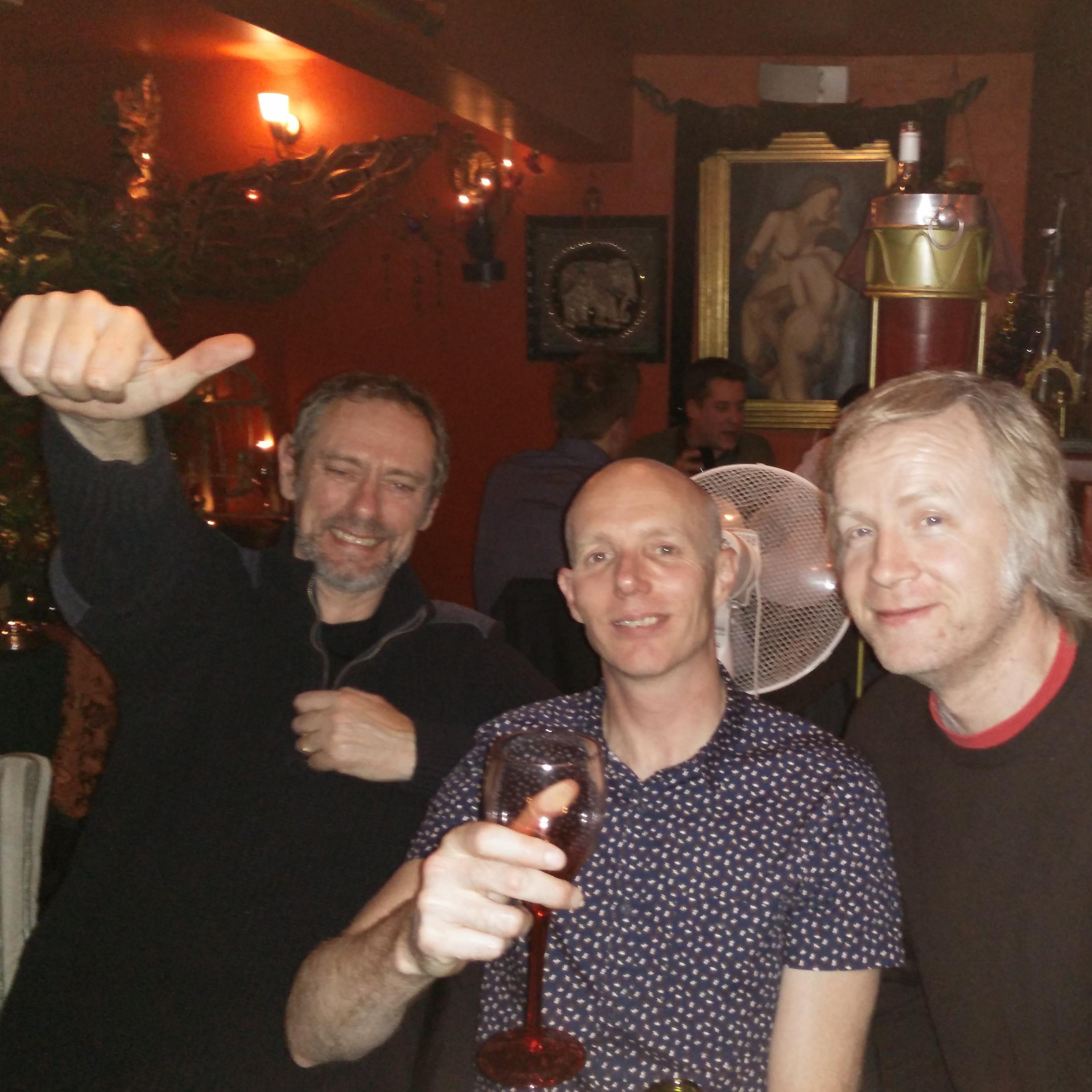 The regular Tuesday salon of @stevanrose and @brunns. All welcome!