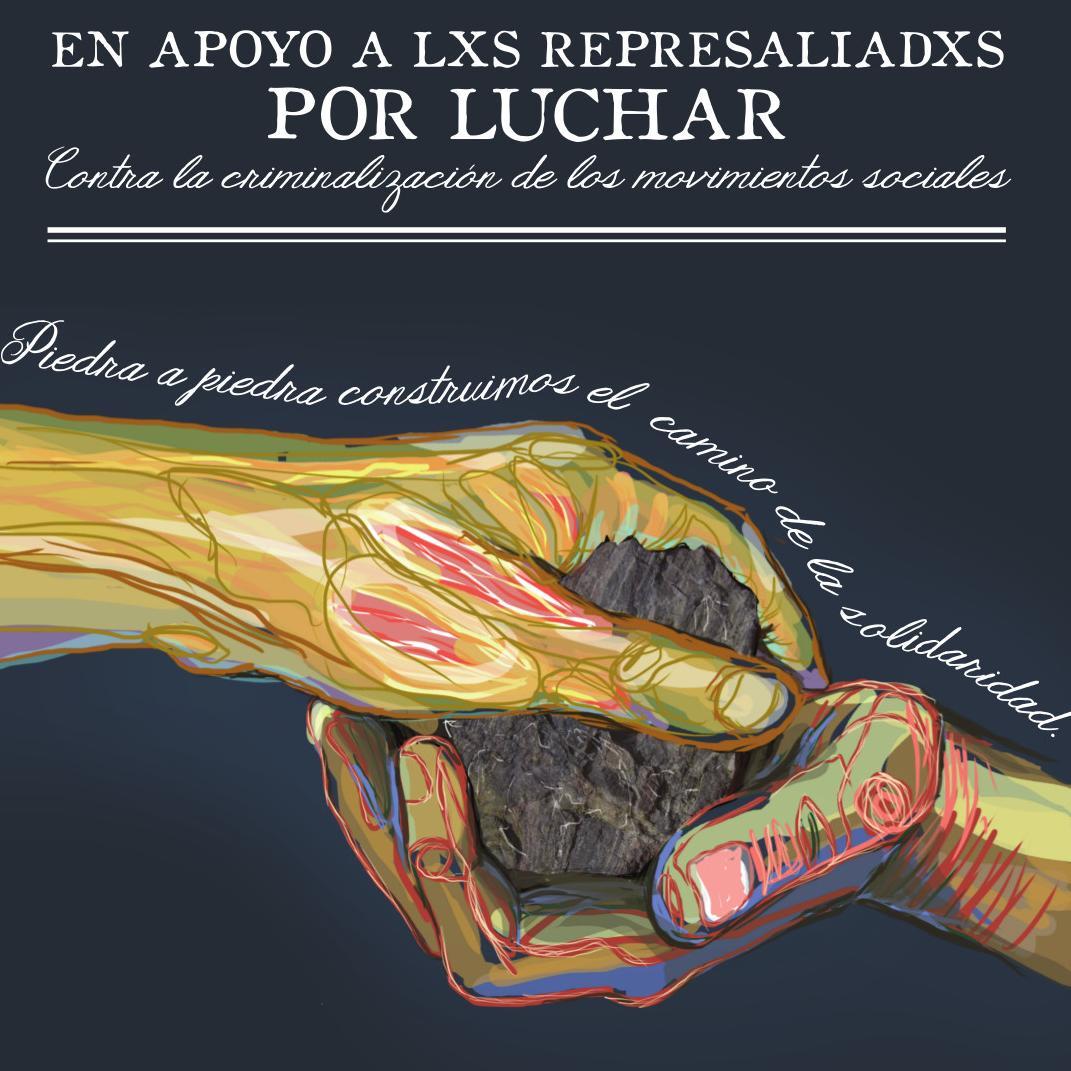 Cuenta de convocatoria a la manifestación de Burgos en apoyo a lxs represaliadxs por luchar. Todxs a Burgos.