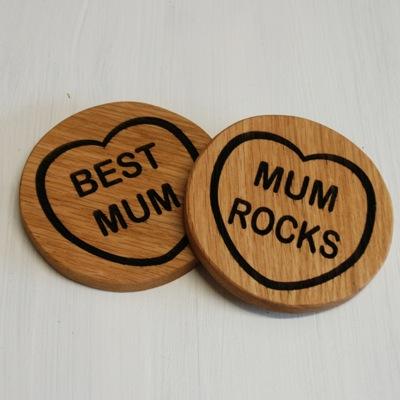We work with natural materials, predominantly oak and slate, to create unique and personal gifts. Each item is beautifully designed and created in house.