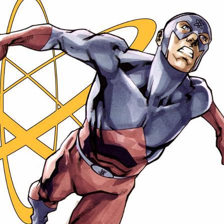Hi. Ray Palmer. Alias--the Atom, AKA the World's Smallest Hero. [Semi canon.]