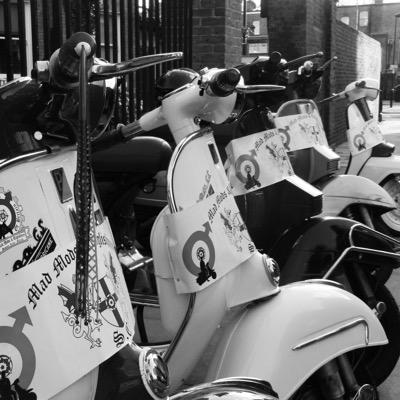Mad Mods & Englishmen Scooter Club. Based at the Old Bell in Enfield, North London, we meet every other Wednesday. All welcome.