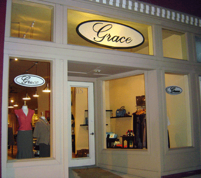 Grace is a shop for a woman who loves classic style. Everything from SPANX and jeans to shoes to cocktail dresses, jewelry and handbags are available.