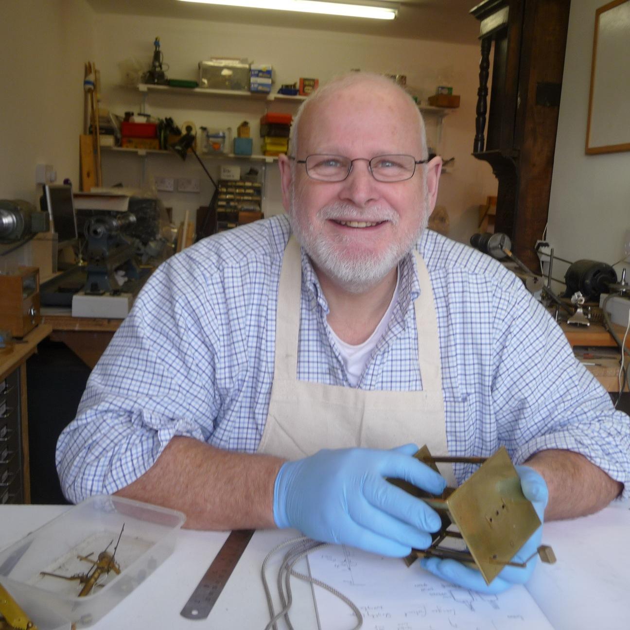 Horological Conservator specialising in  early clocks, and related items.  ACR registered, FBHI. FTC   2015 Winston Churchill Memorial Trust Fellow