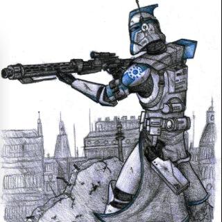 is part of the 104st.[[uses a DC-15 rifle [18+] [mutiverse] [Roleplay]