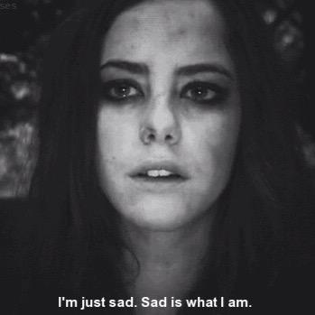 Just another lonely, depressed girl.