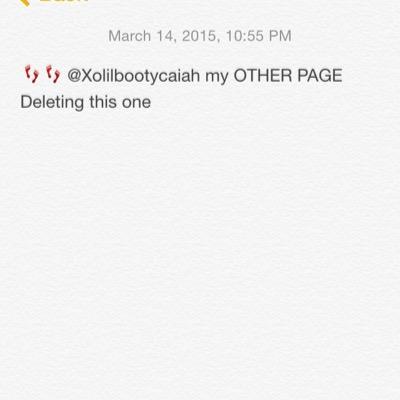 DELETING THIS ACCOUNT ! Go follow my old one @xolilbootycaiah