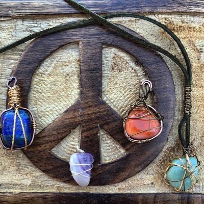 Hand made wire wrap jewelry and accessories. If interested email: pieceofmind324@gmail.com IG: @Piece_OfMind