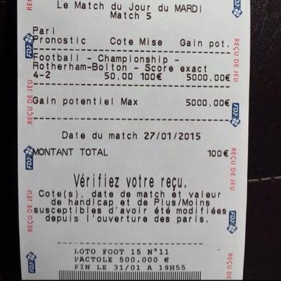 bonjour je suis parieur professionel je travaille avec des personnes tres importante, qui me communqiue les match truquer sur a 100%