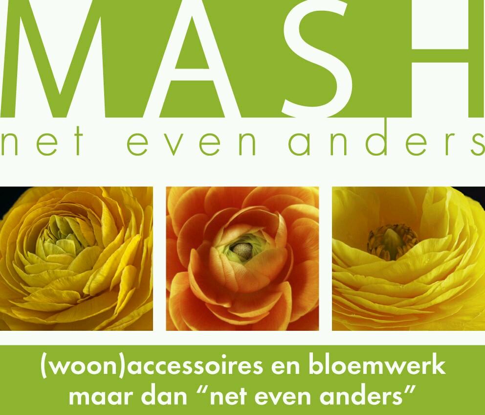 Voor woonaccessoires,bloemwerk, tassen Bag2Bag, Unode50, BOB, en alles wat we leuk vinden!Reitdiephaven 245, Groningen 050-2804715, info@mashgroningen.nl