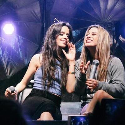 Normani: we have the same shirt, Me: Thanks hugged 5/5 camila thinks my hair is cool and she loves me bYE