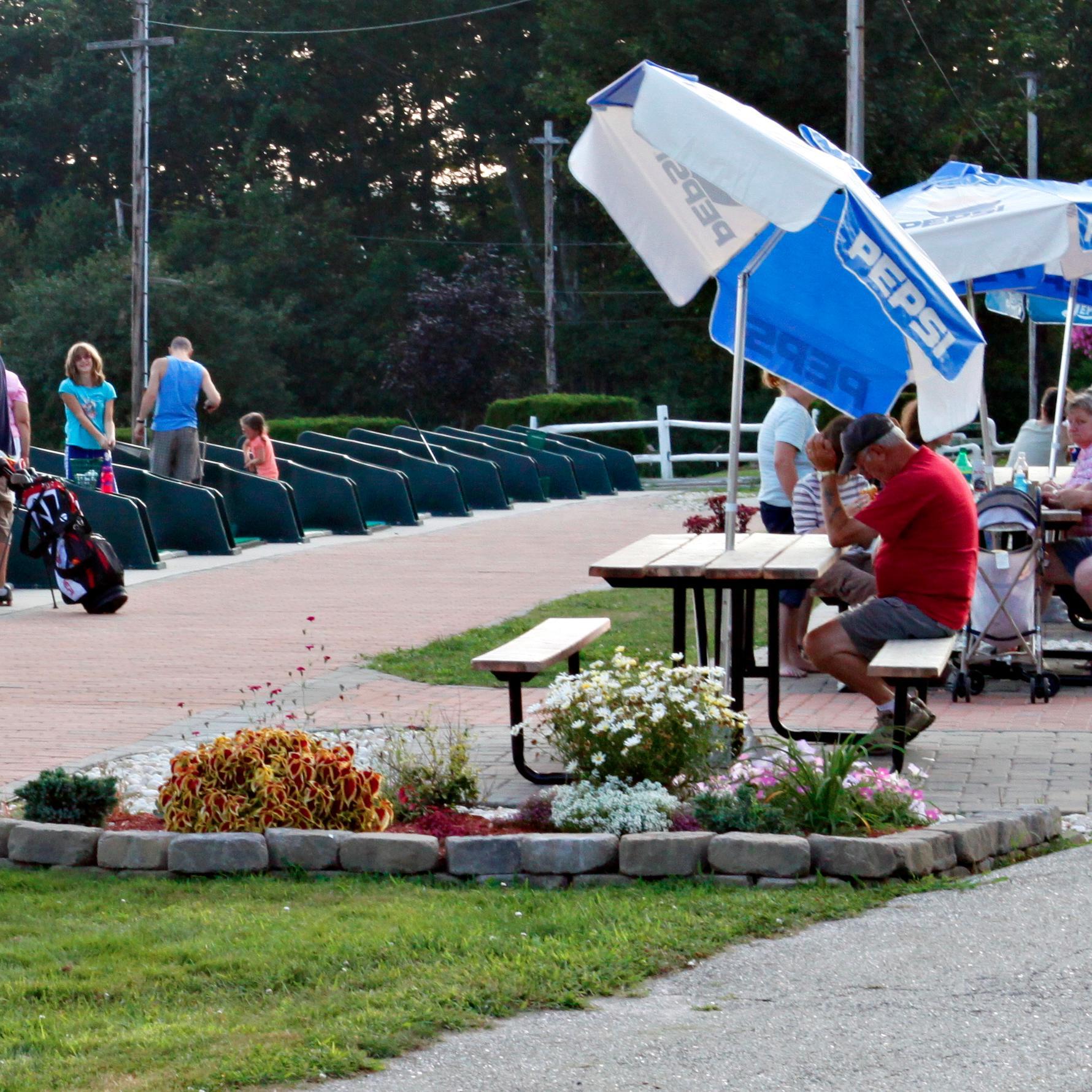 TabersGolf's profile picture. 18-Hole Miniature Golf Restaurant Driving Range and Ice Cream stand with beautiful Lake Auburn as the backdrop.