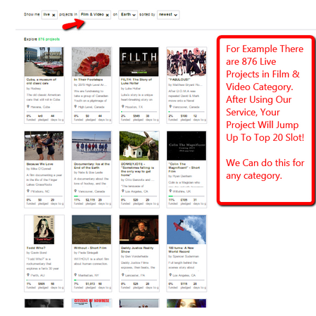 Do you want to Push your Indiegogo Project to Top-20 Slot in the Category you Posted ? We Can Help ?