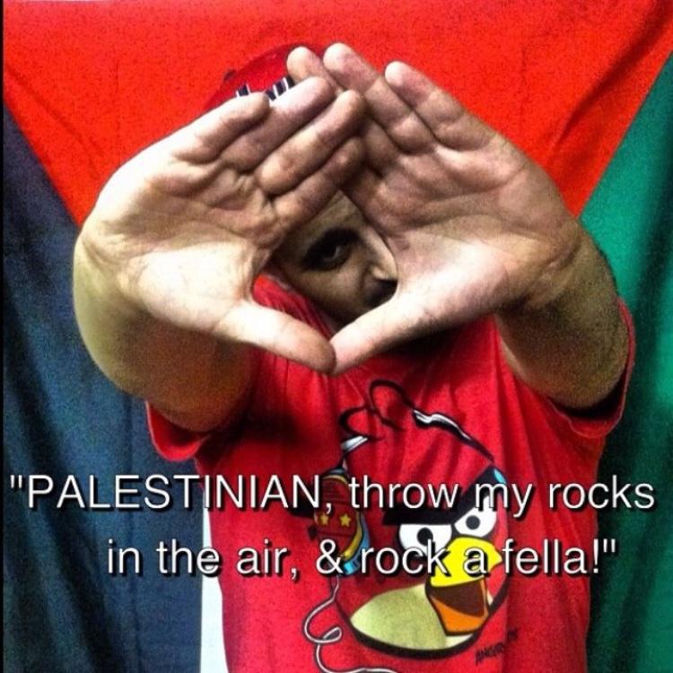 Palestinian-American rapper.