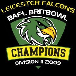 Leicestershires British American Football Team!!  Founded in 2006 and winners of the 2009 Division 2 British League Championship