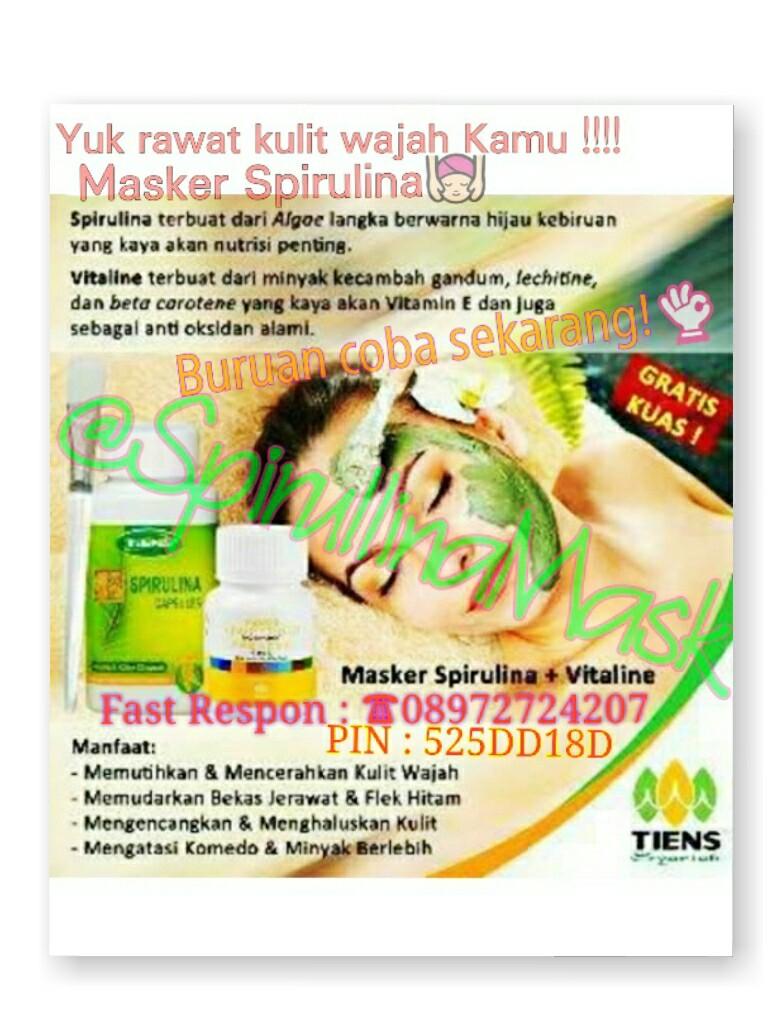 SpirulinaMask's profile picture. Masker Spirulina atasi jerawat batu, masalah kulit wajah dll | Distributor Resmi Suplement Kesehatan | Invite Pin: 525DD18D | CP: 089672724207