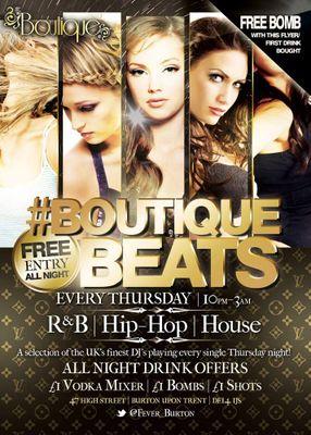 BRAND NEW NIGHT LAUNCHING THURSDAY 2ND APRIL #BOUTIQUEBEATS