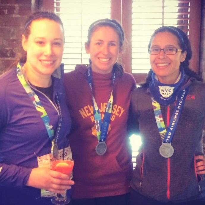 Three women training and racing and getting fit in NYC, NC, and beyond! #SweatPink Ambassador #Teamintraining repeat offenders