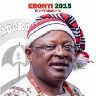 Chief. Engr. Dave Umahi,  Current Deputy Governor Ebonyi State and PDP Gubernatorial Candidate 2015. Divine Mandate