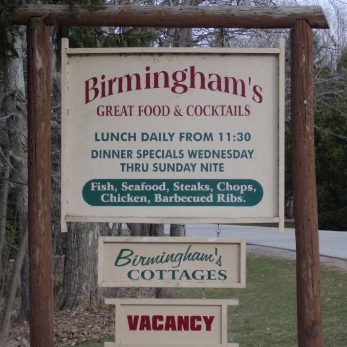 Birmingham's Bar and Cottages have been located along the shore of Sturgeon Bay WI since 1927. We have the best burger and bartender in town. See for yourself!