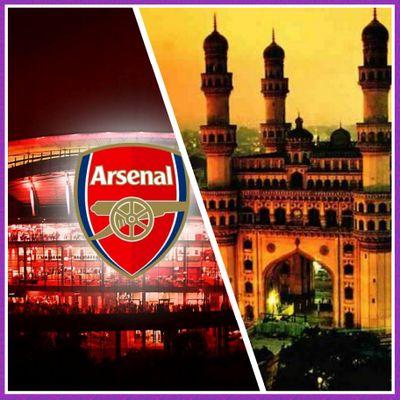 To bring gooners together in the city, 
let's make Hyderabad Red. #Arsenal