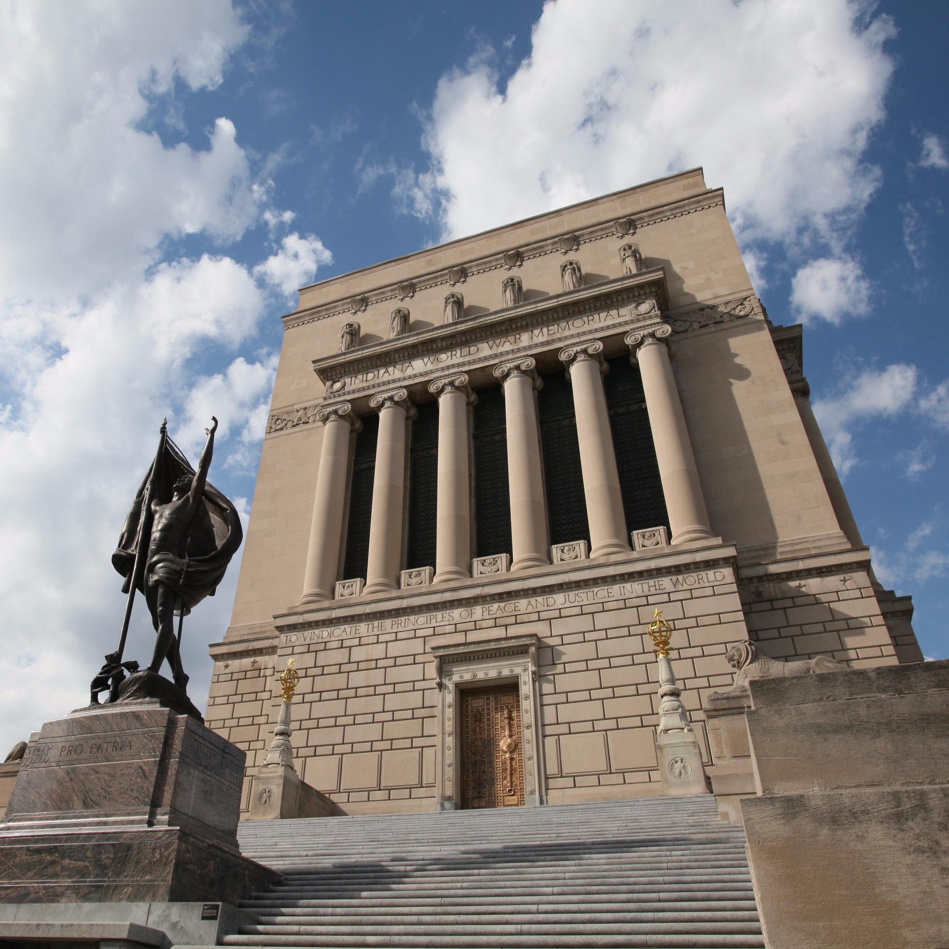 The Indiana War Memorial Commission honors Hoosier Veterans with 24 acres of downtown properties.